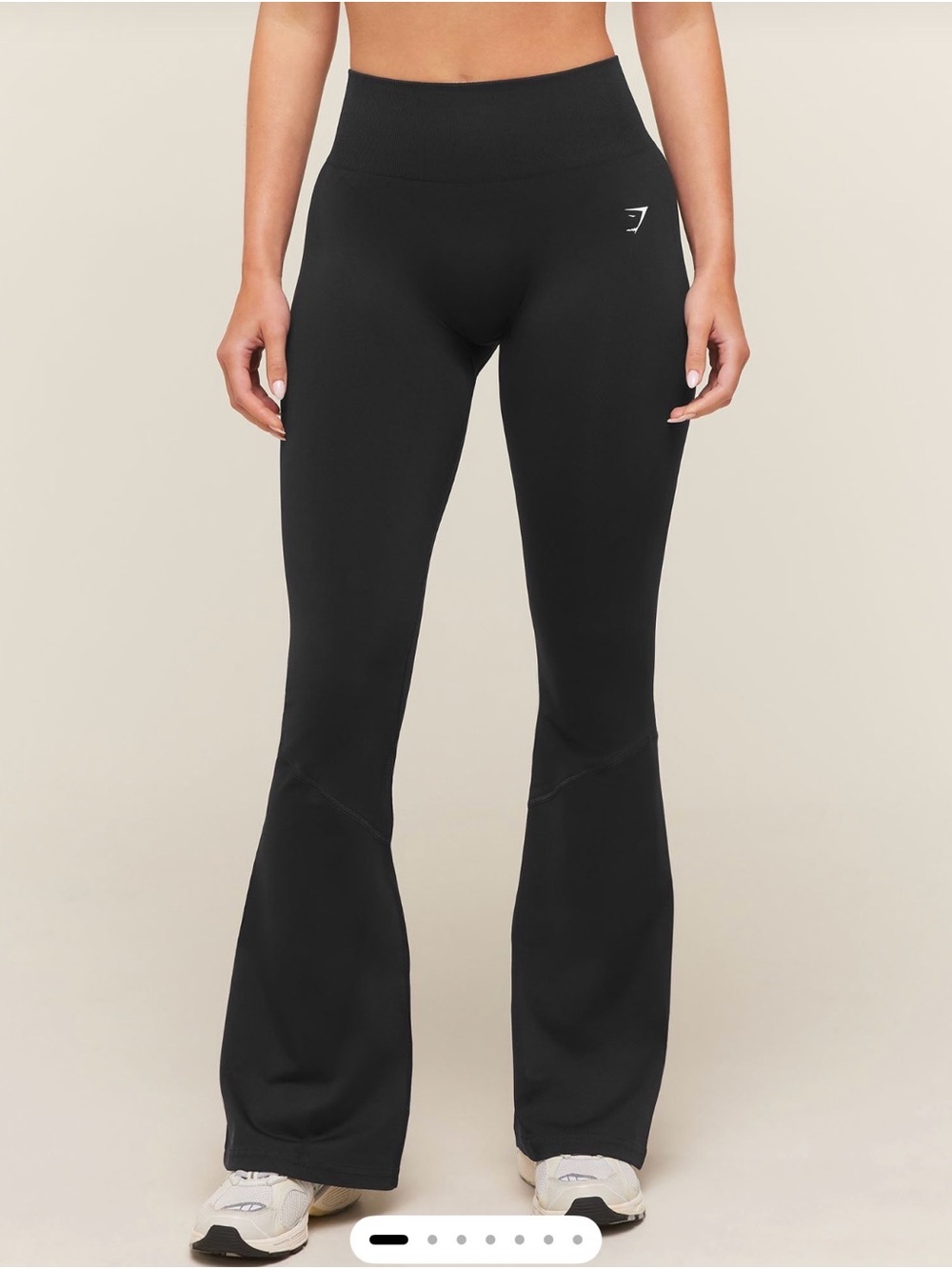 Gymshark Black High-Waist Flared Seamless Leggings